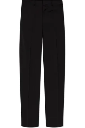 Moschino Homme, Pantalons, Noir, Taille: S Pantalon en laine avec pli