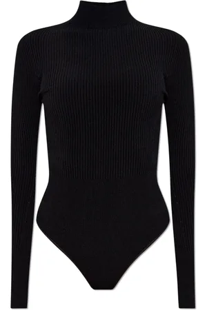 Alaïa Femme, Tops, Noir, Taille: 36 FR Body côtelé
