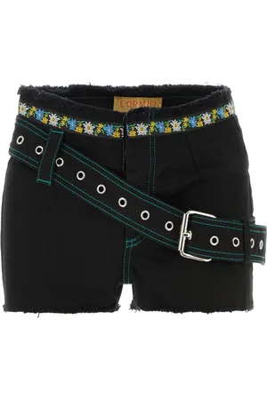CORMIO Femme, Shorts, Noir, Taille: 42 FR Shorts en Denim noir Robin