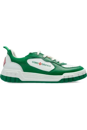 Casablanca Homme, Chaussures, Vert, Taille: 43 EU Baskets en Cuir