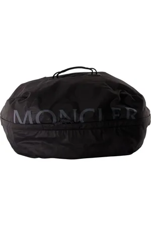Moncler Homme, Sacs, Noir, Taille: ONE Size Sac à dos Ripstop avec détails en cuir