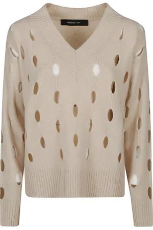 FEDERICA TOSI Femme, Pulls, , Taille: 36 FR Pull élégant col en V