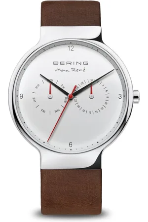 Bering Homme, Accessoires, Gris, Taille: ONE Size Montre homme argent brillant 15542-504