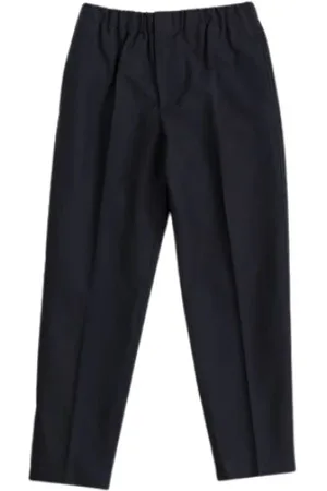 Jil Sander Homme, Pantalons, Noir, Taille: M Pantalon Décontracté en Coton Bleu Marine