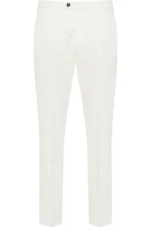corneliani Homme, Pantalons, Blanc, Taille: XL Pantalon en Lyocell et Coton avec Poches