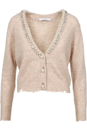 Kaos Femme, Pulls, , Taille: 40 FR Pull Gris en Mélange de Laine à Col en V