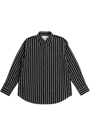 STUDIO NICHOLSON Homme, Chemises, Bleu, Taille: M Chemise à Rayures à Boutons
