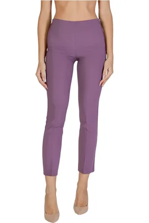 SANDRO FERRONE Femme, Pantalons, Violet, Taille: 36 FR Pantalon Violet Slip-On Automne/Hiver Style