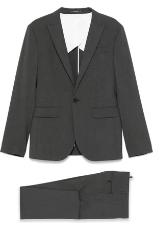 Dsquared2 Homme, Costumes, Gris, Taille: 3XL Costume Gris Anthracite avec Fente Centrale
