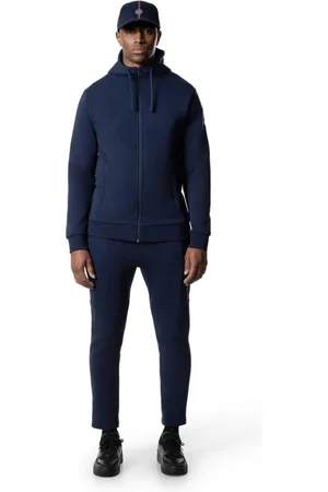 Cruyff Homme, Sport, Bleu, Taille: S Ensemble Bleu Homme Capuche