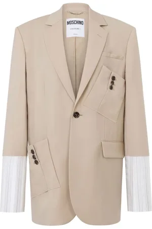 Moschino Femme, Vestes, , Taille: 38 FR Veste à Boutons avec Poches