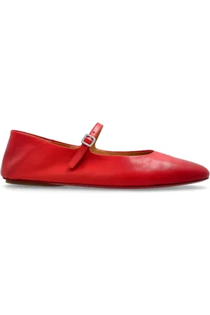 MARSÈLL Femme, Chaussures, Rouge, Taille: 36 EU Ballerines en cuir Strascico