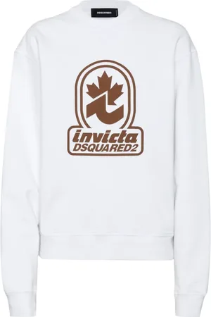 Dsquared2 Femme, Sweatshirts et sweats à capuche, Blanc, Taille: 36 FR Collection de Vêtements à la Mode