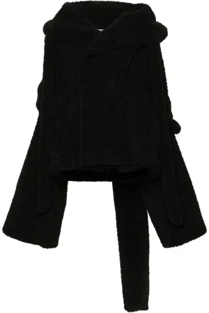 OTTOLINGER Femme, Vestes, Noir, Taille: 40 FR Manteau à Capuche en Polaire Noire