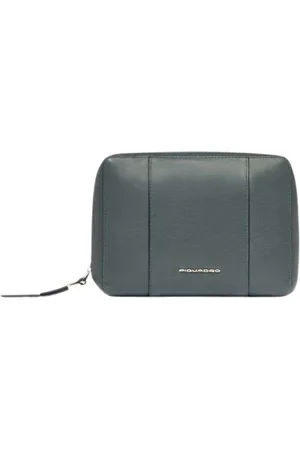 Piquadro Femme, Sacs, Vert, Taille: ONE Size Pochette Élégante