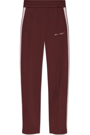 Palm Angels Homme, Pantalons, Rouge, Taille: L Pantalon de survêtement avec logo brodé