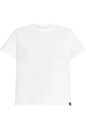Courrèges Femme, Tops, Blanc, Taille: 36 FR T-shirt en coton avec logo imprimé