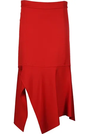 Victoria Beckham Femme, Jupes, Rouge, Taille: 36 FR Jupe Crayon Rouge Élégante