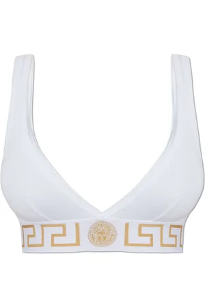 VERSACE Femme, Sous-vêtements, Blanc, Taille: 42 FR Soutien-gorge en coton