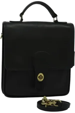 Coach Femme, Pre-owned, Noir, Taille: ONE Size Pre-owned Cuir sacs-main