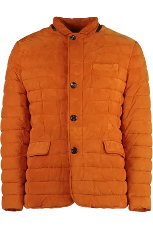 MOORER Homme, Vestes, , Taille: 3XL Veste rembourrée en cuir avec duvet d