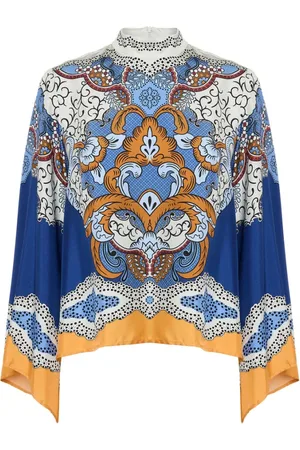 La DoubleJ Femme, Blouses et Chemises, Multicolore, Taille: 44 FR Make An Exit Top
