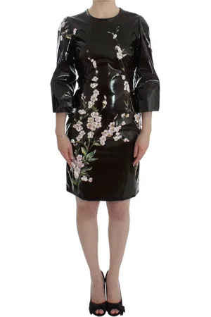 Dolce & Gabbana Femme, Robes, Noir, Taille: 38 FR Robe de cocktail florale Style élégant