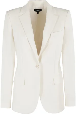 THEORY Femme, Vestes, Blanc, Taille: 36 FR Blazer Classique pour Homme