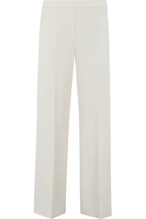 THEORY Femme, Pantalons, Blanc, Taille: 36 FR Pantalon Large à Enfiler Élégant