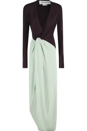 Victoria Beckham Femme, Robes, Multicolore, Taille: 36 FR Élégante Robe en Jersey avec