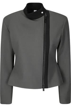 CFCL Femme, Vestes, Noir, Taille: 42 FR Veste courte avec fermeture éclair latérale