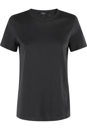 THEORY Femme, Tops, Noir, Taille: 38 FR Tee-shirt Apex élégant pour une tenue facile