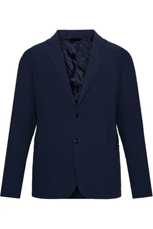 Giorgio Armani Homme, Vestes, Bleu, Taille: M Veste Bleue à Boutons avec Poches