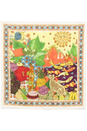 ALÉMAIS Femme, Accessoires, Multicolore, Taille: ONE Size Écharpe Multi Imprimé Tigre