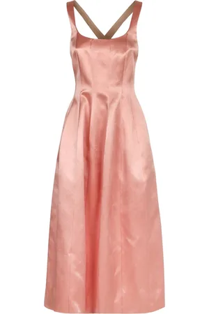 Serafini Femme, Robes, Rose, Taille: 40 FR Robe en acétate à bretelles