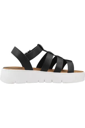 Geox Femme, Chaussures, Noir, Taille: 40 EU Sandales plates élégantes pour femmes