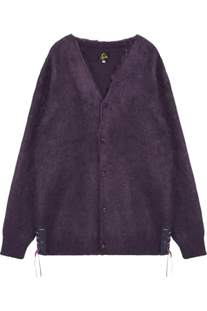 Pins & Needles Homme, Pulls, Violet, Taille: L Gilet Court Tricot