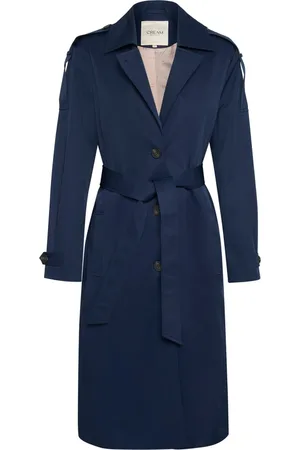 Cream Femme, Manteaux, Bleu, Taille: 38 FR Trench bleu Veste Robe
