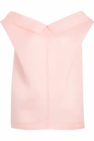 Khaite Femme, Tops, Rose, Taille: 36 FR Chemisier rose en soie à épaules dénudées
