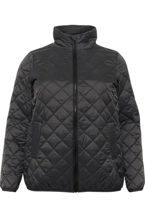 Kaffe Femme, Vestes, Noir, Taille: 48 FR Veste Matelassée Noir Huître Style