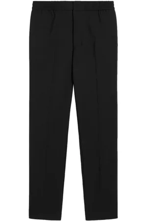 Ami Homme, Pantalons, Noir, Taille: S Pantalon en laine coupe droite