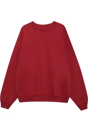 ANINE BING Femme, Sweatshirts et sweats à capuche, Rouge, Taille: 40 FR Sweat à Col Rond Oversize