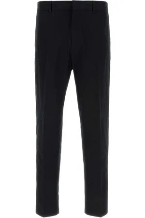 Jil Sander Homme, Pantalons, Bleu, Taille: M Pantalon en coton bleu nuit