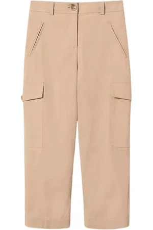Twin-Set Femme, Pantalons, , Taille: 34 FR Pantalon Cargo en Gabardine de Coton