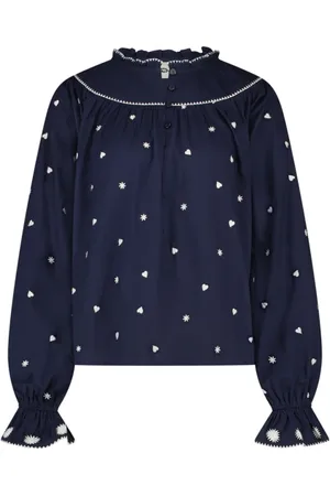 Fabienne Chapot Femme, Blouses et Chemises, Bleu, Taille: 40 FR Maisy Top