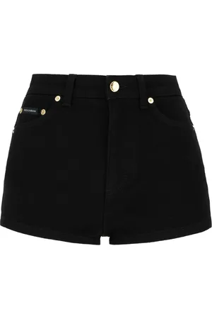 Dolce & Gabbana Femme, Shorts, Noir, Taille: 36 FR Shorts en Denim Décontractés pour Femmes