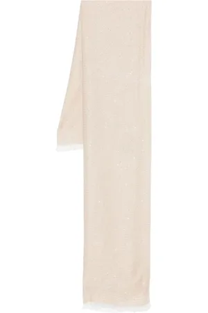 Twin-Set Femme, Accessoires, , Taille: ONE Size Écharpe Jacquard avec Bord Effiloché