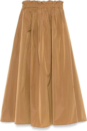 HERNO Femme, Jupes, Brun, Taille: 36 FR Jupe Camel pour Femmes