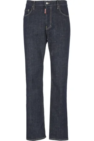 Dsquared2 Homme, Jeans, Bleu, Taille: XL Jean en coton bleu avec patch logo