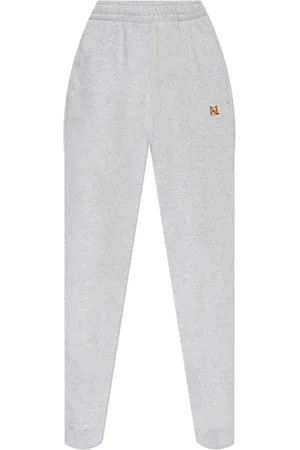 Maison Kitsuné Femme, Pantalons, Gris, Taille: 36 FR Pantalon de survêtement avec logo